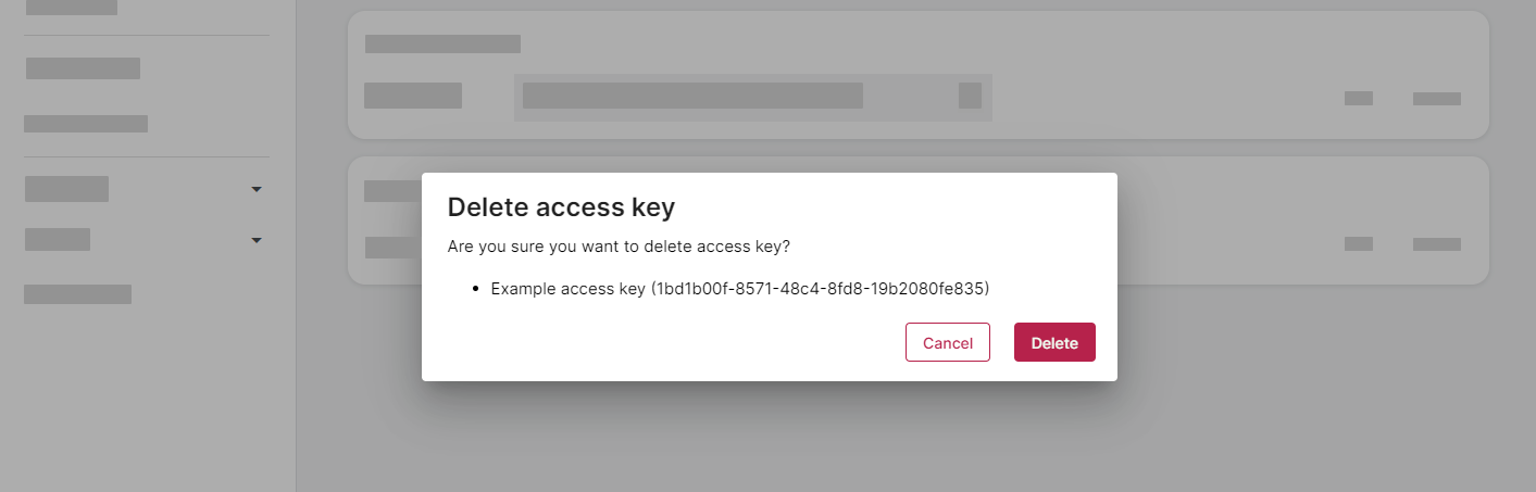 delete access key 2