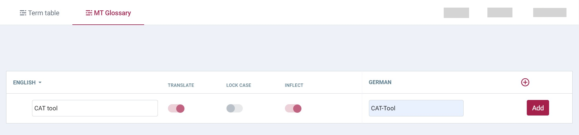 Add term pair