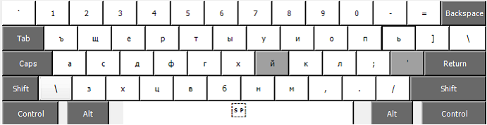 Russian (') parastais režīms
