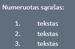 Sorted list example.
