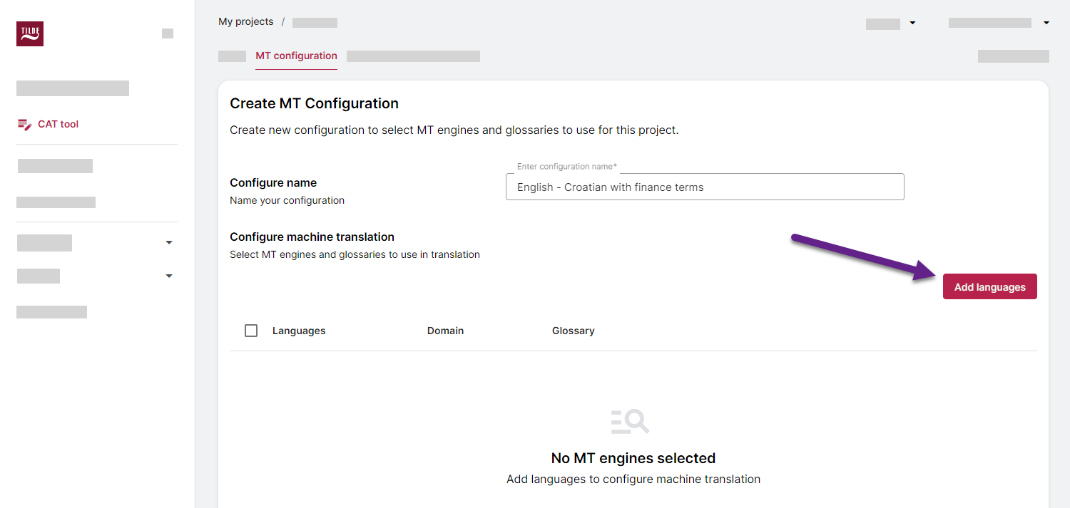 Create MT configuration 2