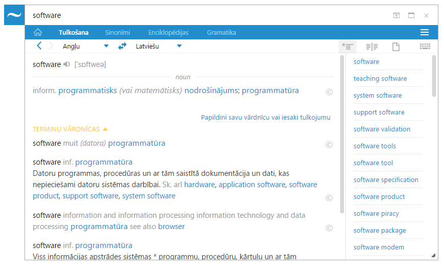 Tulkošanas rezultāti